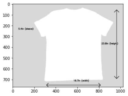 T-shirt measurements